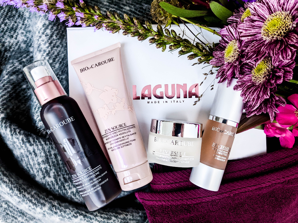 laguna box with products and flowers